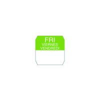 Rouleau étiquette soluble verte vendredi