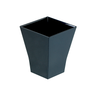 "Taiti" black PS plastic square cup