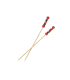 "Fuji" bamboo skewer with red beads and red design   H112mm