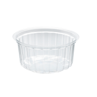 Clear "Diamond" plastic dessert cup