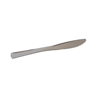 "Skulect" silver PS plastic knife