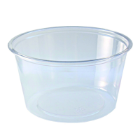 Clear round PLA portion cup