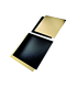 Dubbelzijdig goud zwart rechthoekig kartonnen bord 400x600mm