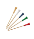 Bamboo skewer assorted colours golf tee design   H120mm
