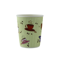 "Teacup Design" rippled paper cup
