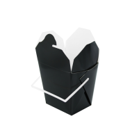 Vierkant doosje zwart met handvat