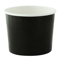Black paper cup for hot and cold foods