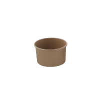 Pot carton kraft brun chaud et froid 100 ml Diam: 7,4 cm 7,4 x 6 x 3,8 cm