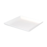 Vierkant wit bord in schuim "BioNChic" 160x160mm