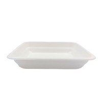 Sealable "menu" pulp tray 1-compartment  227x178mm H45mm 1300ml