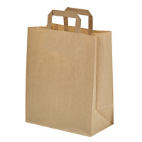 Kraft papieren tas bruin gerecycled 260x170mm H280mm