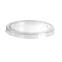 Clear PET plastic flat lid   H8mm