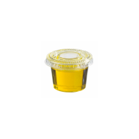 Clear round PET plastic portion cup   H28mm 50ml