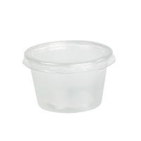 Clear round PP plastic portion cup   H43mm 110ml