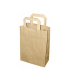 Kraft brown recycled paper carrier bag 200x100mm H280mm