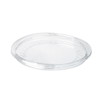Clear PET plastic flat lid   H13mm