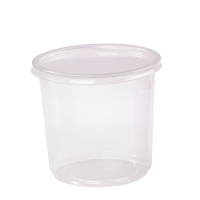 Round transparent PP deli container    H105mm 750ml