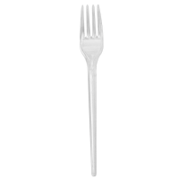 Transparent PS plastic fork