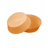 Oval brown silicone paper baking case  65x50mm H40mm