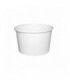 White cardboard cup for hot and cold foods   H61mm 230ml