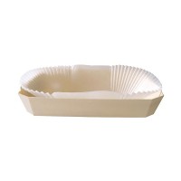 Wooden baking mould with paper liner  260x160mm H40mm 750ml