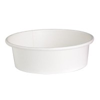 Saladeschaal "Buckaty" van wit karton 550ml 142mm  H50mm