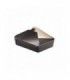 Black cardboard meal box  215x160mm H90mm 2 700ml
