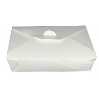 White cardboard meal box 1 000ml 215x160mm H50mm