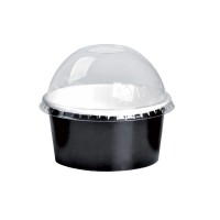 Clear PET plastic dome lid   H36mm