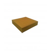Kraft brown cardboard pastry box 200x200mm H80mm