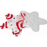 Barquette plastique décor "étoile USA"