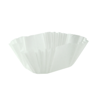 Caissette papier de cuisson ovale blanche siliconée    H40mm