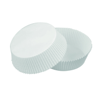 Caissette papier de cuisson ronde blanche siliconée Diam: 4,7 cm 4,7 x 3,6 cm