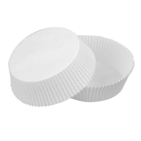 Oval white silicone paper baking case
