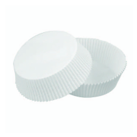Round white silicone paper baking case    H21mm