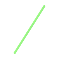 Green PLA flexible straw